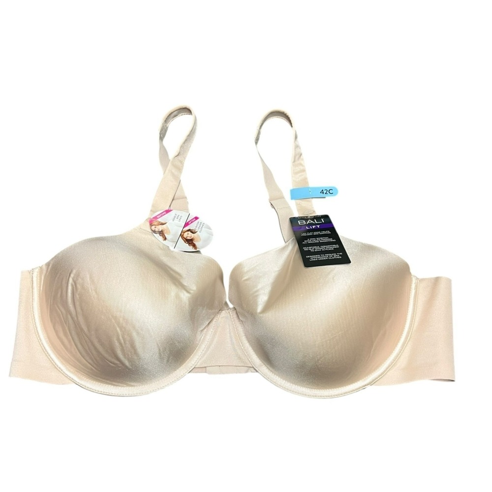 Bali DF0085 Beauty Lift Invisible Support Underwire Bra Sandshell 42C Underwire - Picture 2 of 8